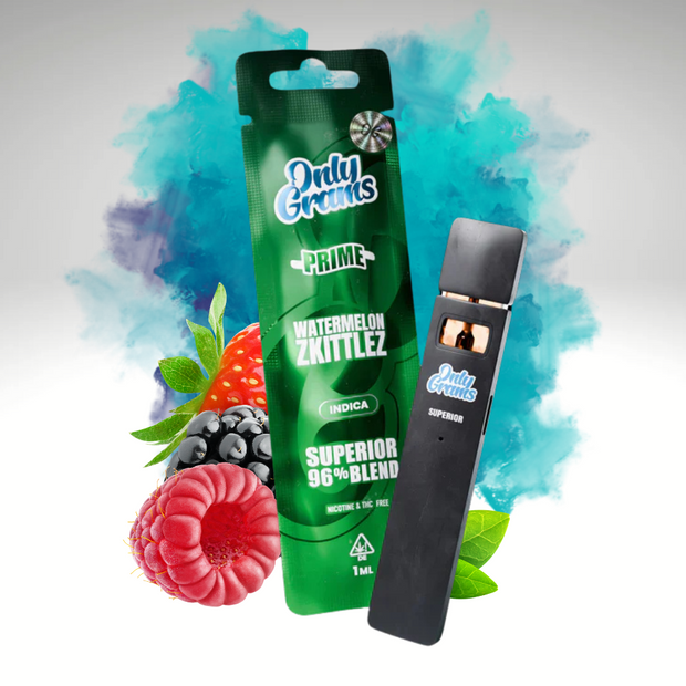 OnlyGrams Einweg-Vape - Watermelon Skittlez Superior Blend 🍉🌈✨