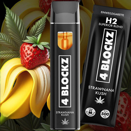 4 BLOCKZ Vape | Superior Blend 96% | Strawnana Kush🍓🍌🌿