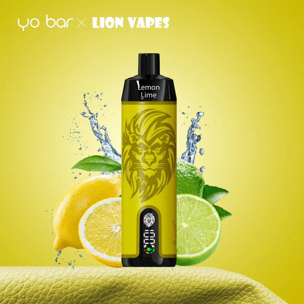 Yo Bar x Lion Bigpuff Vape (10.000 Züge) | Lemon Lime🍋🍈